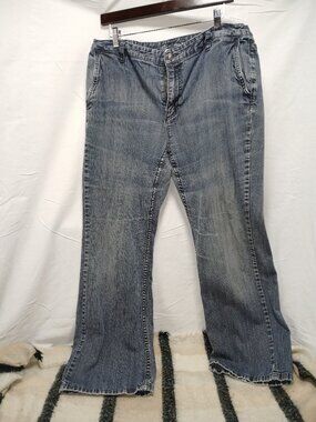 Liz Claiborne Slim Bootcut Jeans 16W Medium Wash Classic Fit